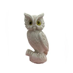 Vintage‎ Italian Sandstone Owl Figurine